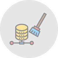 Data Cleansing Vector Icon Design