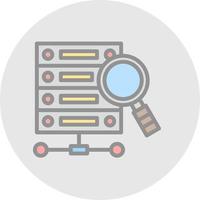 Data Query Vector Icon Design