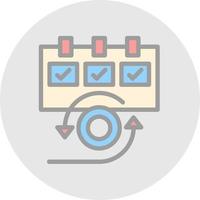 Daily Scrum Vector Icon Design