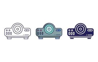 icono de vector de proyector