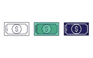 Dollar note vector icon