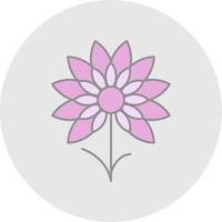 Chive Blossoms Vector Icon Design
