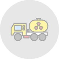 Neclear Truck Vector Icon Design