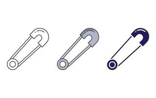 Safety pin vector icon