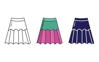 Semi Skirt vector icon