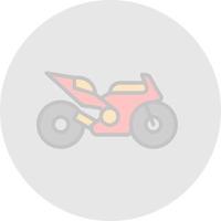 Race Bike Vector Icon Design