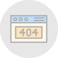 404 Error Vector Icon Design