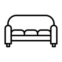 Sofa vector icon