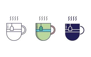 Tea cup vector icon