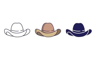 icono de vector de sombrero