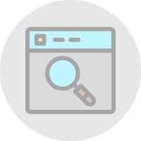 Search Engine Vector Icon Design