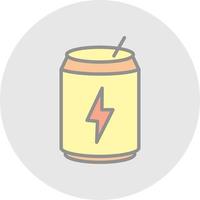 Energy Drink Vector Icon Design