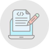 Programming Notes Vector Icon Design