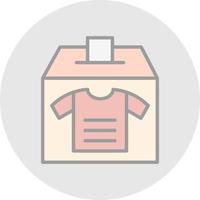 diseño de icono de vector de donación de ropa