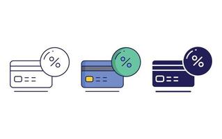 icono de vector de tarjeta de débito