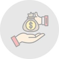 Financial Help Vector Icon Design