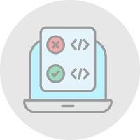 Code Correction Vector Icon Design