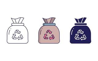 Recycle Trash vector icon