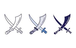 Two Swords Crossed Vector Images (over 630)