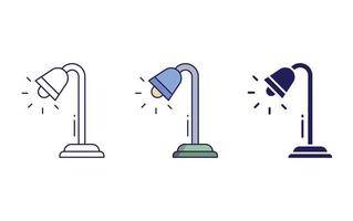 Table lamp vector icon