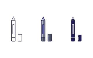 Lip Liner Pencil vector icon