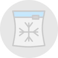 Ice Bag Vector Icon Design