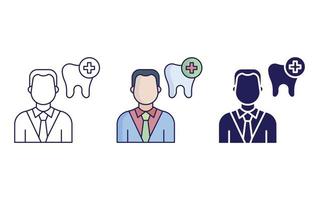 Dental Doctor  vector icon