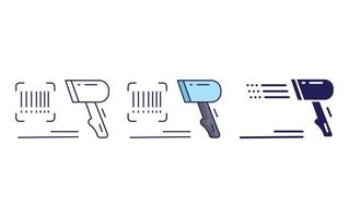 Bar code scanner vector icon