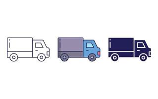 Delivery truck vector icon