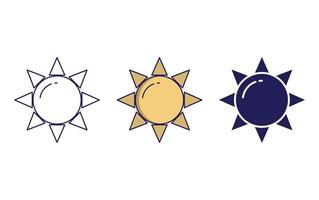 icono de vector de sol