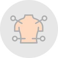 Body Acupuncture Vector Icon Design