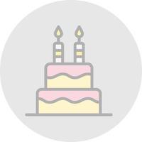 Cake Vector Icon Design