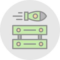 Server Ddos Vector Icon Design