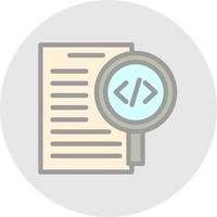 Code Review Vector Icon Design