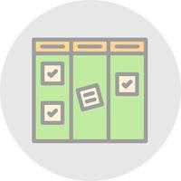 Kanban Vector Icon Design