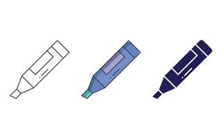 Marker pen vector icon