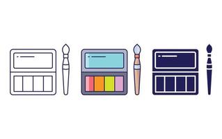 Eyeshadow box vector icon