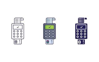 Payment terminal vector icon