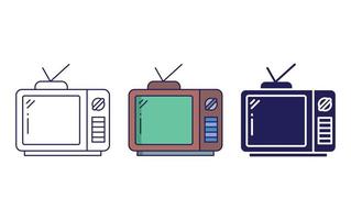 icono de vector de television