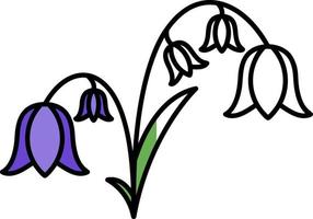 Bluebell Vector Icon Design