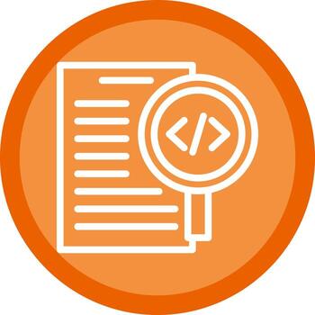 Code Review Vector Icon Design
