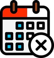 Remove Event Vector Icon Design