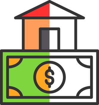 Fixed Asset Vector Icon Design