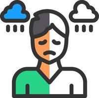 Depression Vector Icon Design