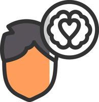 Emotional intelligence Vector Icon Design