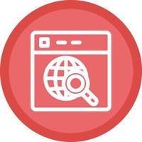 Website Search Vector Icon Design