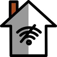 NO Wifi Home Vector Icon Design