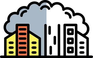 City Pollution Vector Icon Design