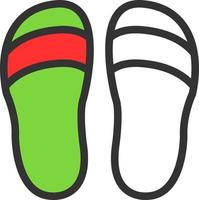 Slippers Vector Icon Design