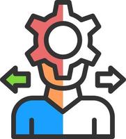 diseño de icono de vector de proceso de toma de decisiones